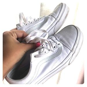 white old skool vans